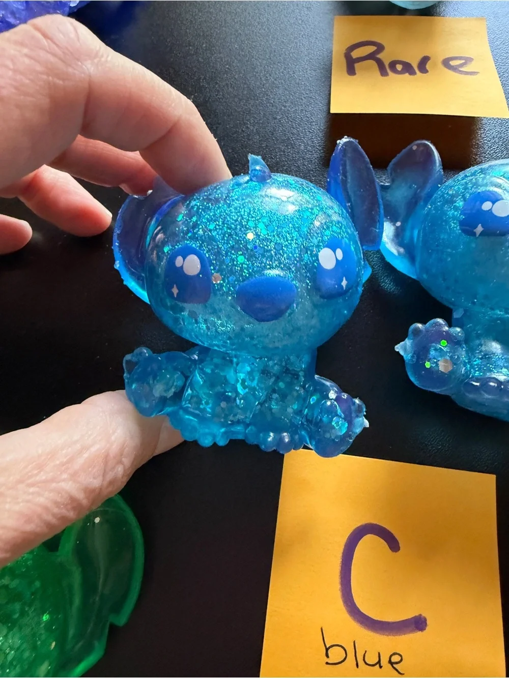 New Disney Squish a Stitch Mystery Glitter Sugar Squishy Toy Blue C